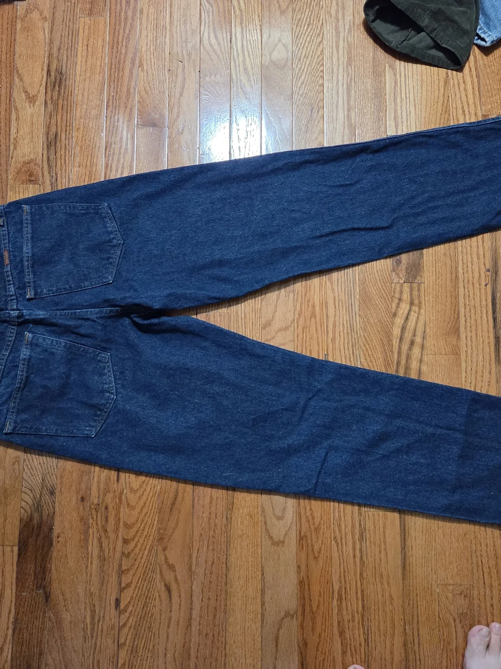 Rustler Men's Indigo Baggy Straight-Leg Jeans